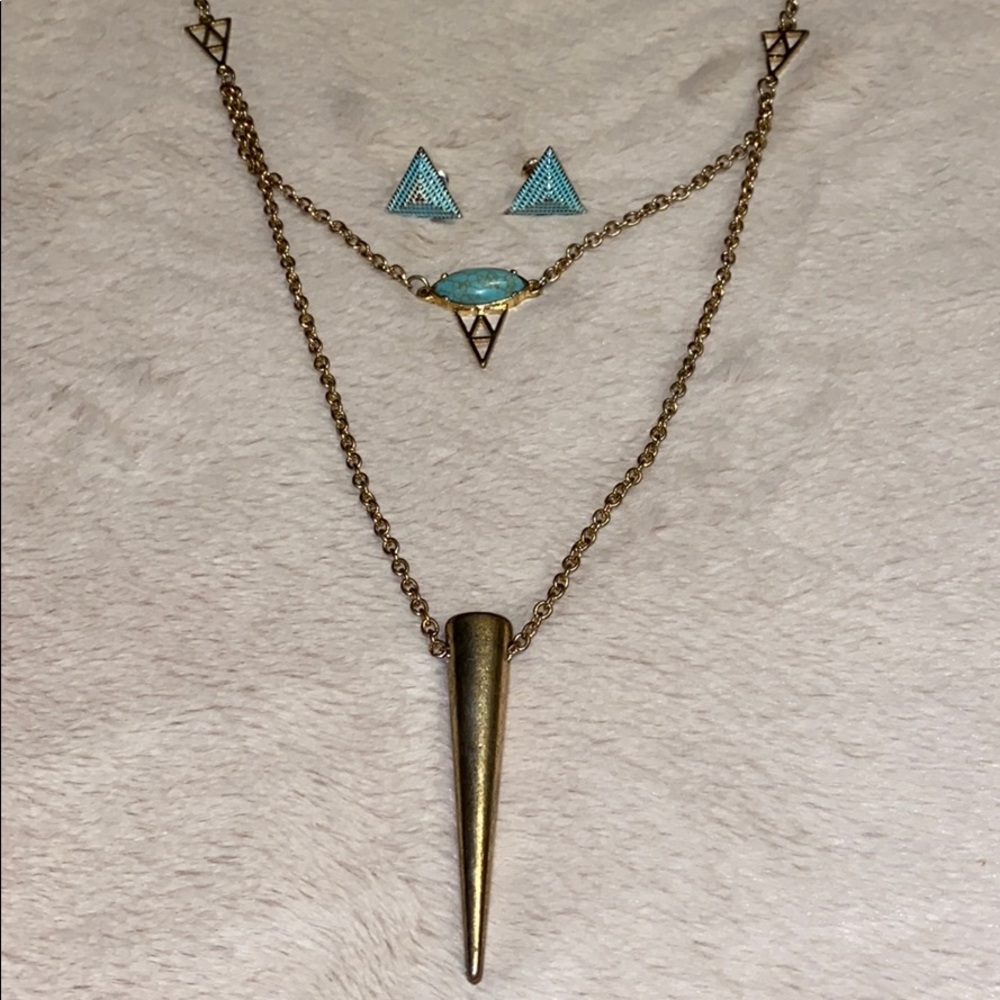Teal Jewelry Set Women’s